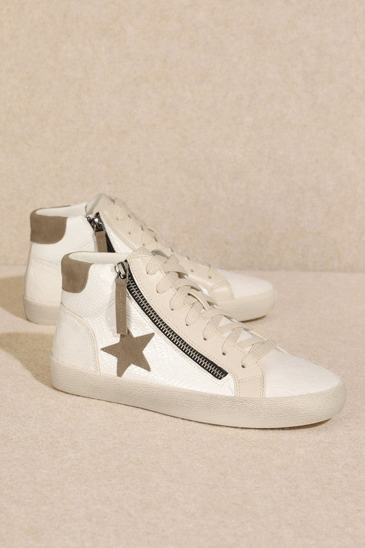Star, High Top, Sneakers-Let's See Style-WHITE-6-[option4]-[option5]-[option6]-[option7]-[option8]-Shop-Boutique-Clothing-for-Women-Online