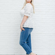Chose Me Dotted Top-Womens-Ave Shops-[option4]-[option5]-[option6]-[option7]-[option8]-Shop-Boutique-Clothing-for-Women-Online
