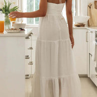 Tiered Halter Neck Printed Cami Dress-Dresses-Trendsi-[option4]-[option5]-[option6]-[option7]-[option8]-Shop-Boutique-Clothing-for-Women-Online