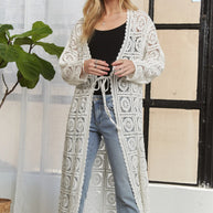 ADORA Long Sleeves Crochet Elastic Cardigan-Cardigans-Trendsi-[option4]-[option5]-[option6]-[option7]-[option8]-Shop-Boutique-Clothing-for-Women-Online