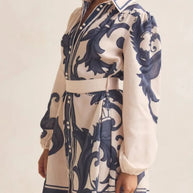 Printed Long Sleeve Shirt Dress-Dresses-Trendsi-[option4]-[option5]-[option6]-[option7]-[option8]-Shop-Boutique-Clothing-for-Women-Online