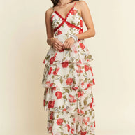 Davi & Dani Contrast Ring Lace Layered Ruffle Maxi Cami Dress-Dresses-Trendsi-[option4]-[option5]-[option6]-[option7]-[option8]-Shop-Boutique-Clothing-for-Women-Online