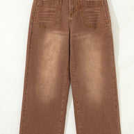 Denim Patch Pocket Shift Jeans-JUNIPER BLVD-[option4]-[option5]-[option6]-[option7]-[option8]-Shop-Boutique-Clothing-for-Women-Online
