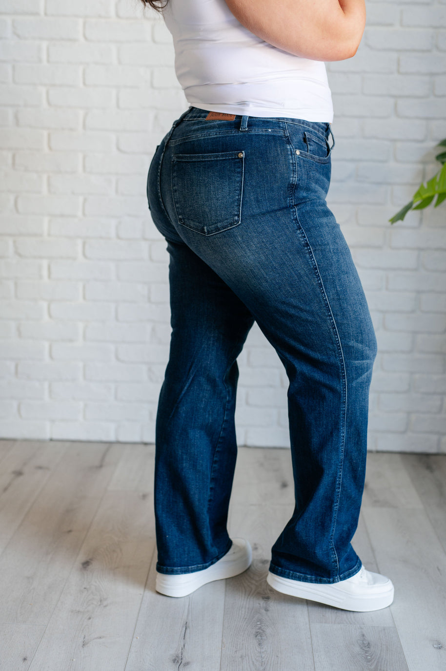 Judy Blue Muriel Mid Rise Control Top Classic Straight Jeans-Womens-Ave Shops-[option4]-[option5]-[option6]-[option7]-[option8]-Shop-Boutique-Clothing-for-Women-Online