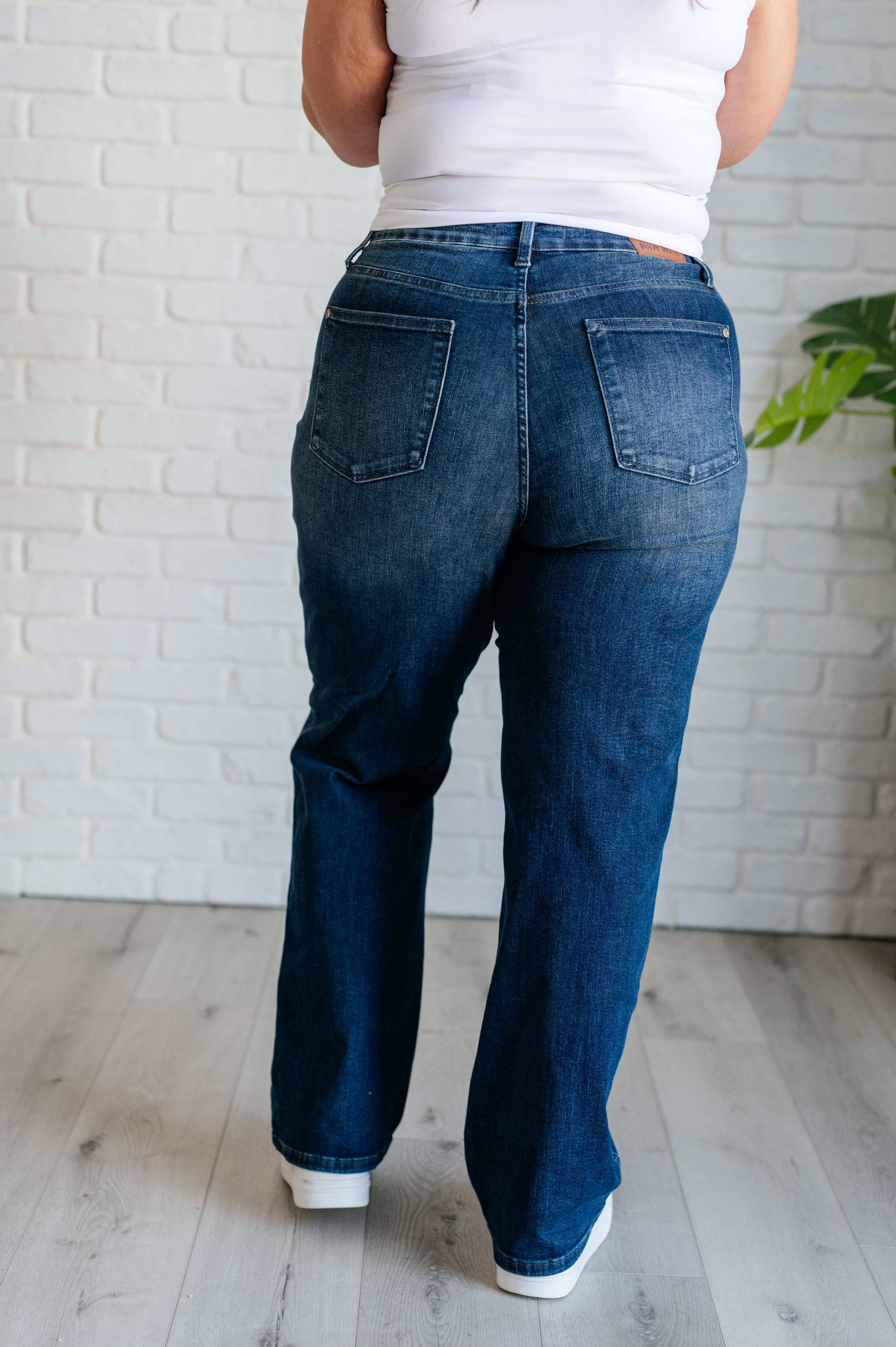 Judy Blue Muriel Mid Rise Control Top Classic Straight Jeans-Womens-Ave Shops-[option4]-[option5]-[option6]-[option7]-[option8]-Shop-Boutique-Clothing-for-Women-Online