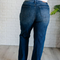 Judy Blue Muriel Mid Rise Control Top Classic Straight Jeans-Womens-Ave Shops-[option4]-[option5]-[option6]-[option7]-[option8]-Shop-Boutique-Clothing-for-Women-Online