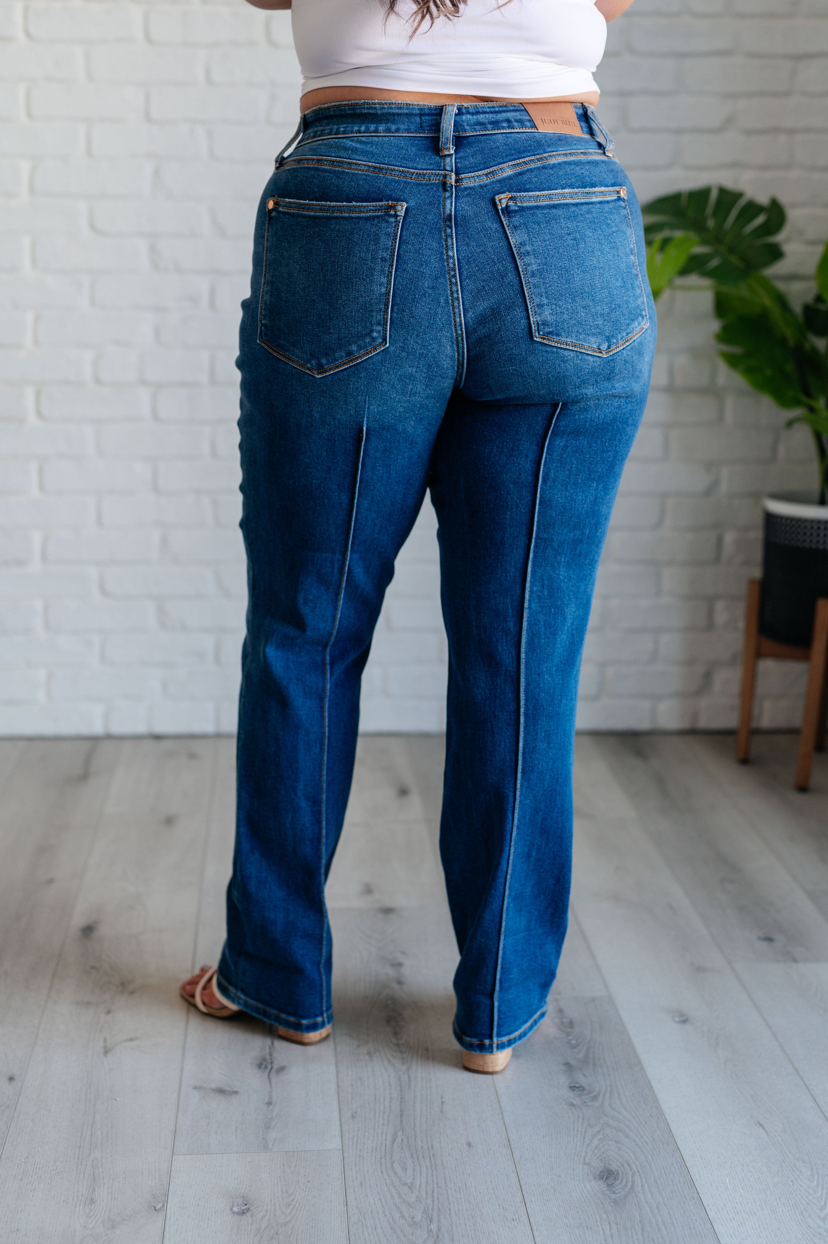 Judy Blue Campbell High Rise Center Seam Detail Straight Jeans-Womens-Ave Shops-[option4]-[option5]-[option6]-[option7]-[option8]-Shop-Boutique-Clothing-for-Women-Online