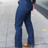 Judy Blue Dark Wash High Waisted Straight Fit Jeans-Judy Blue-[option4]-[option5]-[option6]-[option7]-[option8]-Shop-Boutique-Clothing-for-Women-Online