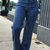 Judy Blue Medium Wash High Waist Wide Leg Jeans-Judy Blue-[option4]-[option5]-[option6]-[option7]-[option8]-Shop-Boutique-Clothing-for-Women-Online