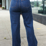 Judy Blue Medium Wash High Waist Wide Leg Jeans-Judy Blue-[option4]-[option5]-[option6]-[option7]-[option8]-Shop-Boutique-Clothing-for-Women-Online