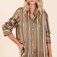 Mittoshop Striped Button Down Satin Shirt-Blouses-Trendsi-[option4]-[option5]-[option6]-[option7]-[option8]-Shop-Boutique-Clothing-for-Women-Online