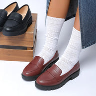 Peridot Faux Leather Chunky Loafers-Rag Company-[option4]-[option5]-[option6]-[option7]-[option8]-Shop-Boutique-Clothing-for-Women-Online
