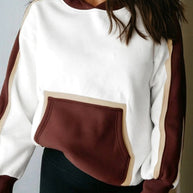 Colorblock Patchwork Kangaroo Pocket Hooded Sweats-JUNIPER BLVD-Coffee-S-[option4]-[option5]-[option6]-[option7]-[option8]-Shop-Boutique-Clothing-for-Women-Online
