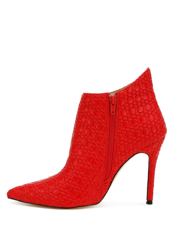 Lolita Woven Texture Stiletto Boot-Rag Company-[option4]-[option5]-[option6]-[option7]-[option8]-Shop-Boutique-Clothing-for-Women-Online