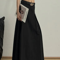 High Waist A-Line Maxi Skirt-Skirts-Trendsi-[option4]-[option5]-[option6]-[option7]-[option8]-Shop-Boutique-Clothing-for-Women-Online