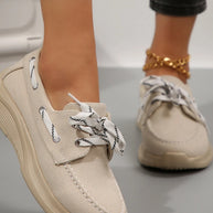 Lace Up Round Toe Sneakers-Sneakers-Trendsi-Ivory-36-[option4]-[option5]-[option6]-[option7]-[option8]-Shop-Boutique-Clothing-for-Women-Online