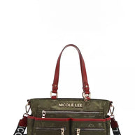 Nicole Lee USA Multi-Compartment Convertible Tote Bag-Bags-Trendsi-OLIVE-One Size-[option4]-[option5]-[option6]-[option7]-[option8]-Shop-Boutique-Clothing-for-Women-Online