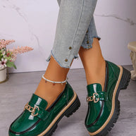 Round Toe Platform Loafers-Shoes-Trendsi-Green-36-[option4]-[option5]-[option6]-[option7]-[option8]-Shop-Boutique-Clothing-for-Women-Online
