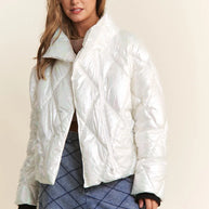 J.NNA Quilted Mock Neck Puffer Jacket-Coats & Jackets-Trendsi-Winter Glass-S-[option4]-[option5]-[option6]-[option7]-[option8]-Shop-Boutique-Clothing-for-Women-Online