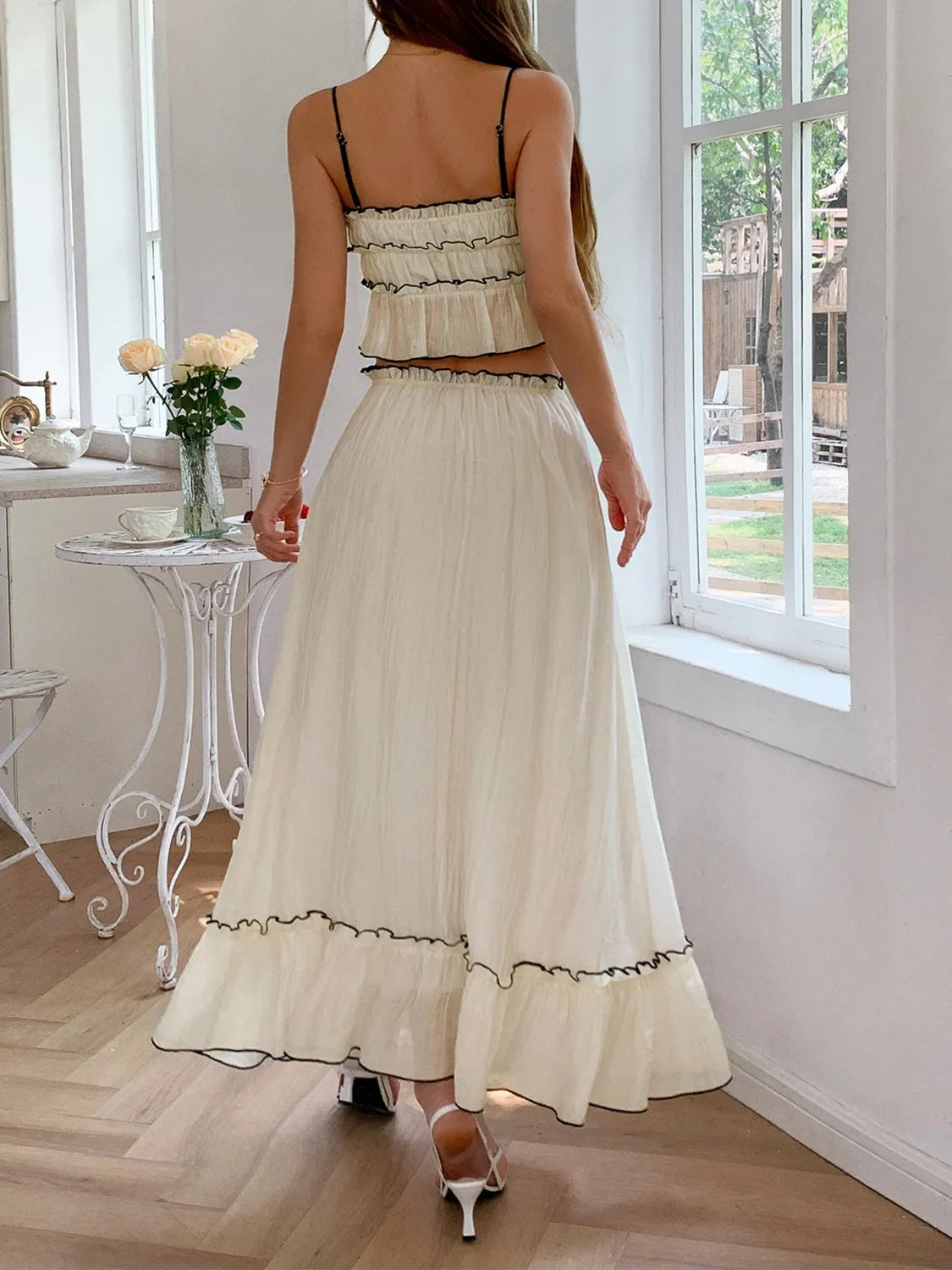 Frill Square Neck Cami and Skirt Set-outfit-Trendsi-[option4]-[option5]-[option6]-[option7]-[option8]-Shop-Boutique-Clothing-for-Women-Online