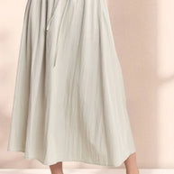 ADORA Drawstring Waist Crinkle Maxi Skirt-Skirts-Trendsi-KHAKI-S-[option4]-[option5]-[option6]-[option7]-[option8]-Shop-Boutique-Clothing-for-Women-Online