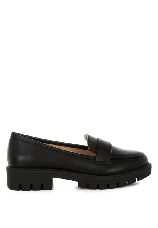 Peridot Faux Leather Chunky Loafers-Rag Company-[option4]-[option5]-[option6]-[option7]-[option8]-Shop-Boutique-Clothing-for-Women-Online