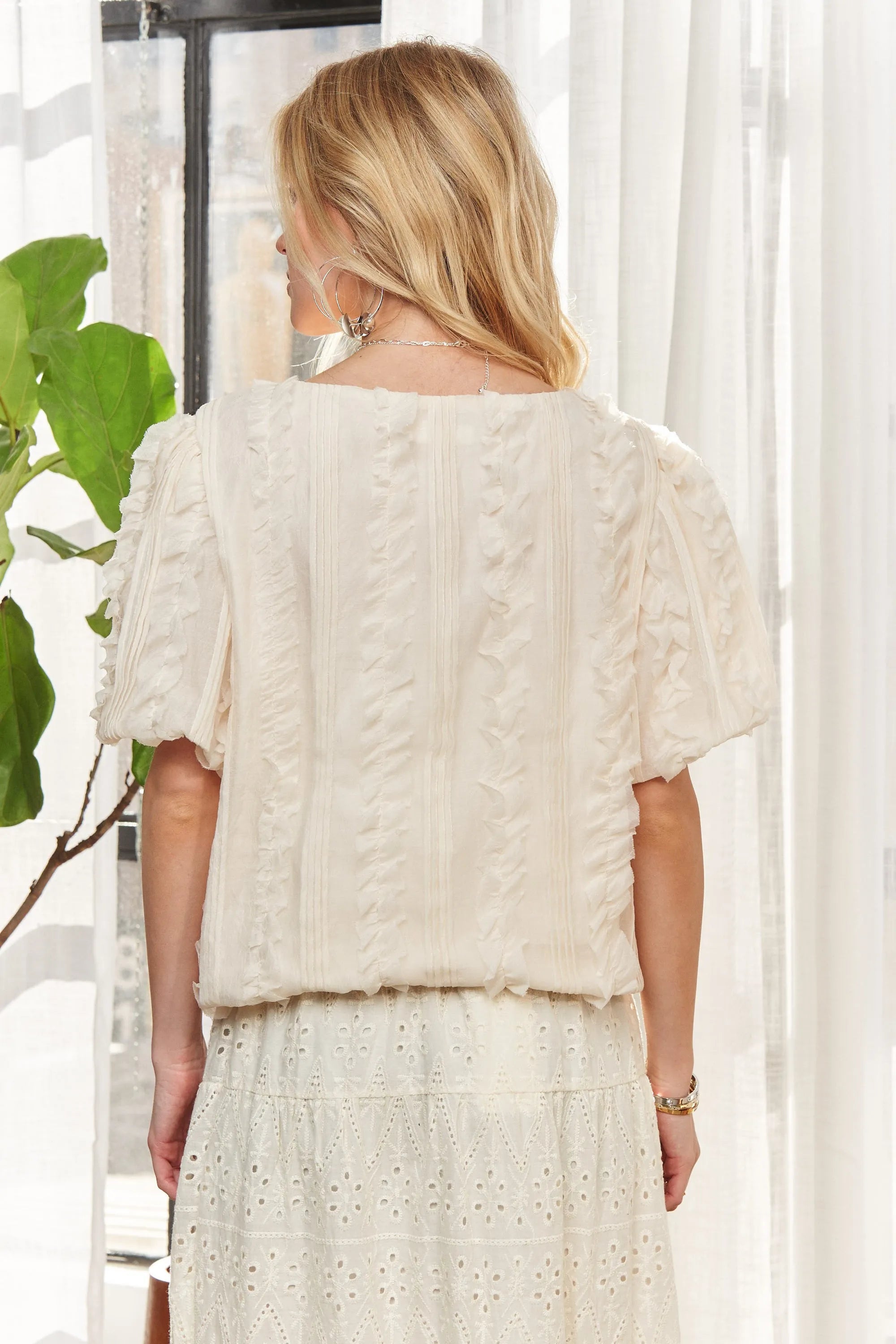 ADORA Solid Puff Sleeves Knit Top-knit top-Trendsi-[option4]-[option5]-[option6]-[option7]-[option8]-Shop-Boutique-Clothing-for-Women-Online
