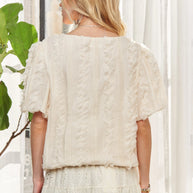 ADORA Solid Puff Sleeves Knit Top-knit top-Trendsi-[option4]-[option5]-[option6]-[option7]-[option8]-Shop-Boutique-Clothing-for-Women-Online