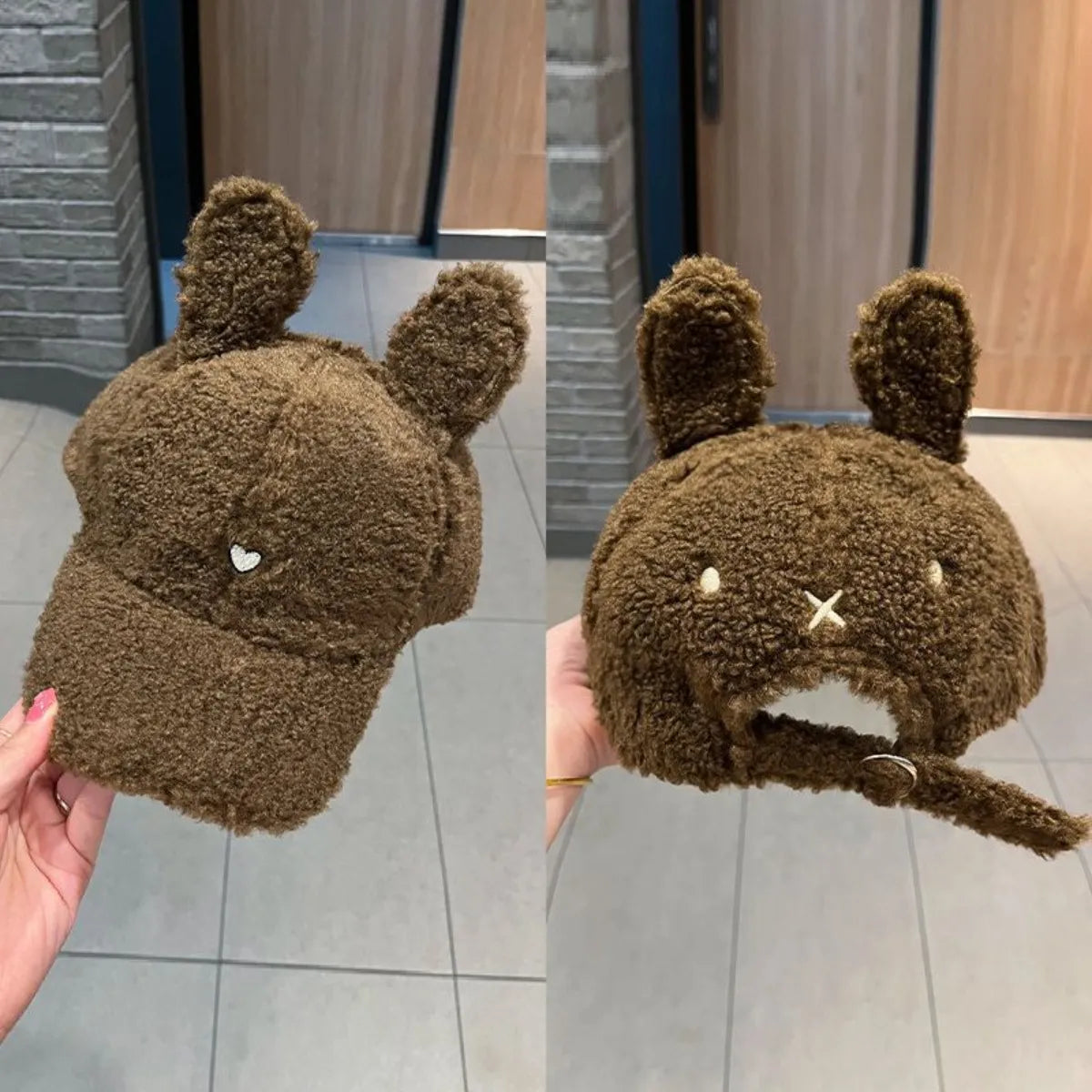 Cute Fluffy Bear Ears Winter Hat-Hats & Headwear-Trendsi-[option4]-[option5]-[option6]-[option7]-[option8]-Shop-Boutique-Clothing-for-Women-Online
