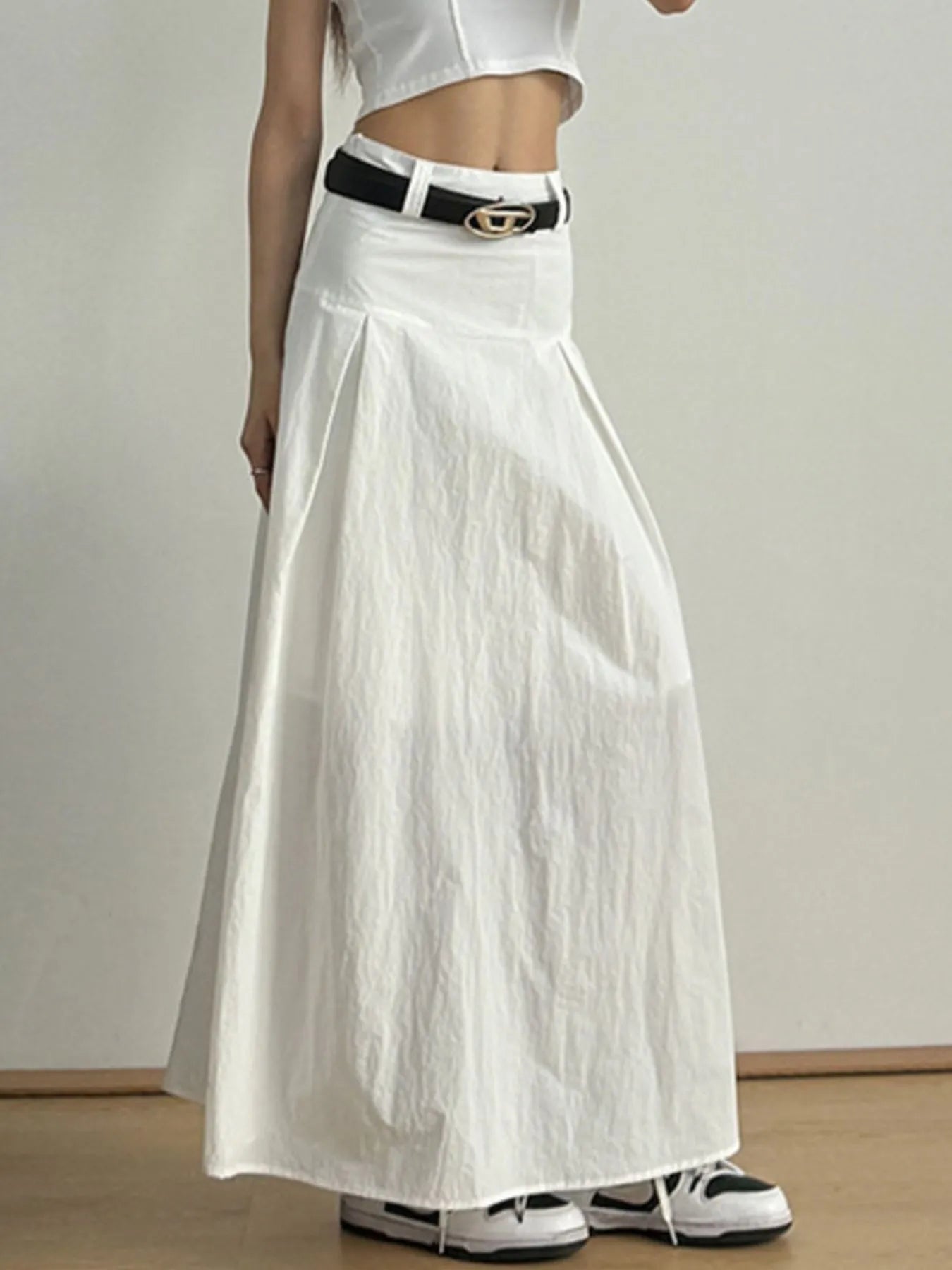 High Waist A-Line Maxi Skirt-Skirts-Trendsi-[option4]-[option5]-[option6]-[option7]-[option8]-Shop-Boutique-Clothing-for-Women-Online