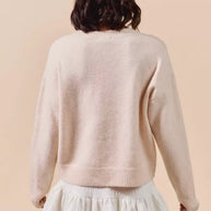 SO ME Embroidered Ribbon Round Neck Sweater-Sweaters-Trendsi-[option4]-[option5]-[option6]-[option7]-[option8]-Shop-Boutique-Clothing-for-Women-Online