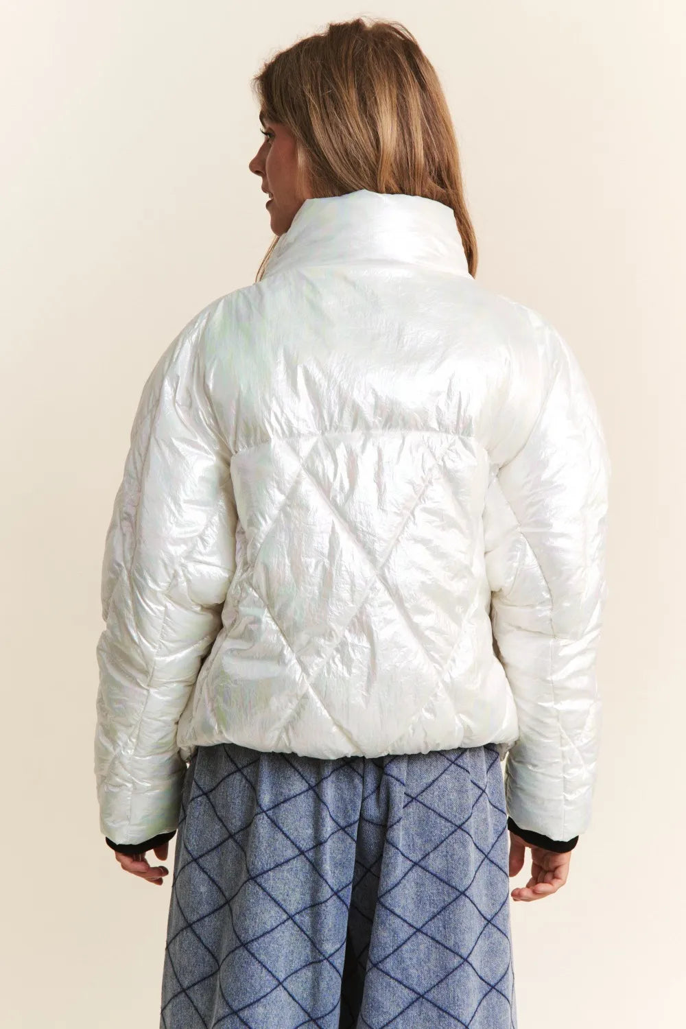 J.NNA Quilted Mock Neck Puffer Jacket-Coats & Jackets-Trendsi-[option4]-[option5]-[option6]-[option7]-[option8]-Shop-Boutique-Clothing-for-Women-Online
