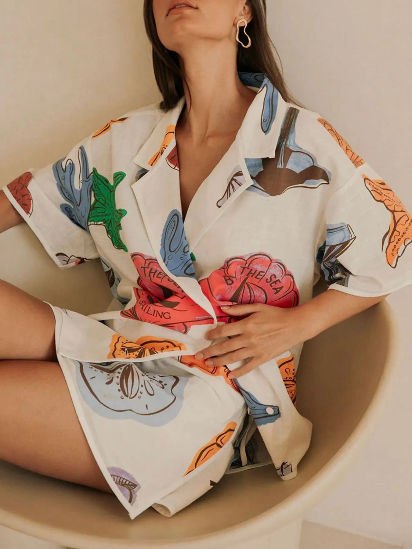 Button Up Short Sleeve Shirt and Shorts Set-Sets-Trendsi-Multicolor-S-[option4]-[option5]-[option6]-[option7]-[option8]-Shop-Boutique-Clothing-for-Women-Online
