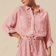 SO ME Textured Knit Button Front Romper-Jumpsuits & Rompers-Trendsi-DUSTY PINK-S-[option4]-[option5]-[option6]-[option7]-[option8]-Shop-Boutique-Clothing-for-Women-Online
