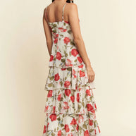 Davi & Dani Contrast Ring Lace Layered Ruffle Maxi Cami Dress-Dresses-Trendsi-[option4]-[option5]-[option6]-[option7]-[option8]-Shop-Boutique-Clothing-for-Women-Online