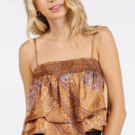 Mittoshop Paisley Patchwork Print Satin Ruffle Crop Cami-Trendsi-[option4]-[option5]-[option6]-[option7]-[option8]-Shop-Boutique-Clothing-for-Women-Online