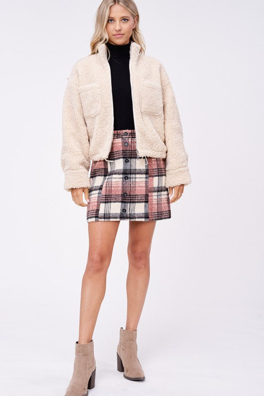 SHERPA JACKET WITH FRONT POCKETS-Emory Park-CREAM-S-[option4]-[option5]-[option6]-[option7]-[option8]-Shop-Boutique-Clothing-for-Women-Online