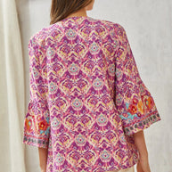 Print Embroidery Tunic Top-Tops-Ave Shops-[option4]-[option5]-[option6]-[option7]-[option8]-Shop-Boutique-Clothing-for-Women-Online