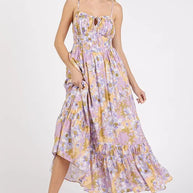 Mittoshop Floral Smocked Back Ruffled Hem Maxi Cami Dress-Dresses-Trendsi-Lavender-S-[option4]-[option5]-[option6]-[option7]-[option8]-Shop-Boutique-Clothing-for-Women-Online