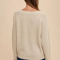Annie Wear HELLO Embroidered Raglan Sleeve Sweater-Sweaters-Trendsi-[option4]-[option5]-[option6]-[option7]-[option8]-Shop-Boutique-Clothing-for-Women-Online