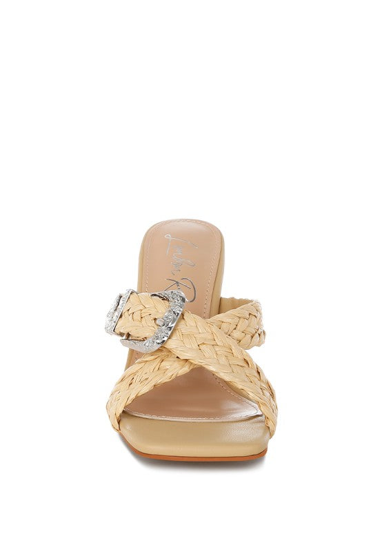 Nimaya Braided Criss-Cross Strap Sandals-Rag Company-[option4]-[option5]-[option6]-[option7]-[option8]-Shop-Boutique-Clothing-for-Women-Online