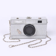 Metallic Camera Box Clutch-Artini Accessories-[option4]-[option5]-[option6]-[option7]-[option8]-Shop-Boutique-Clothing-for-Women-Online
