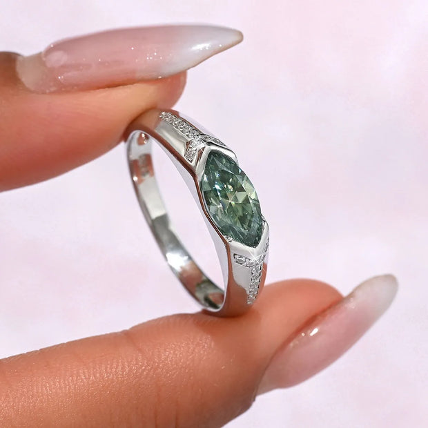 1 Carat Moissanite 925 Sterling Silver Ring-rings-Trendsi-Silver-7-[option4]-[option5]-[option6]-[option7]-[option8]-Shop-Boutique-Clothing-for-Women-Online