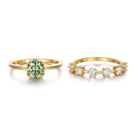 1 Carat Moissanite 925 Sterling Silver 2pcs Ring Set-rings-Trendsi-[option4]-[option5]-[option6]-[option7]-[option8]-Shop-Boutique-Clothing-for-Women-Online
