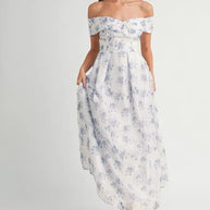 MABLE Floral Printed Off Shoulder Maxi Dress-Dresses-Trendsi-[option4]-[option5]-[option6]-[option7]-[option8]-Shop-Boutique-Clothing-for-Women-Online