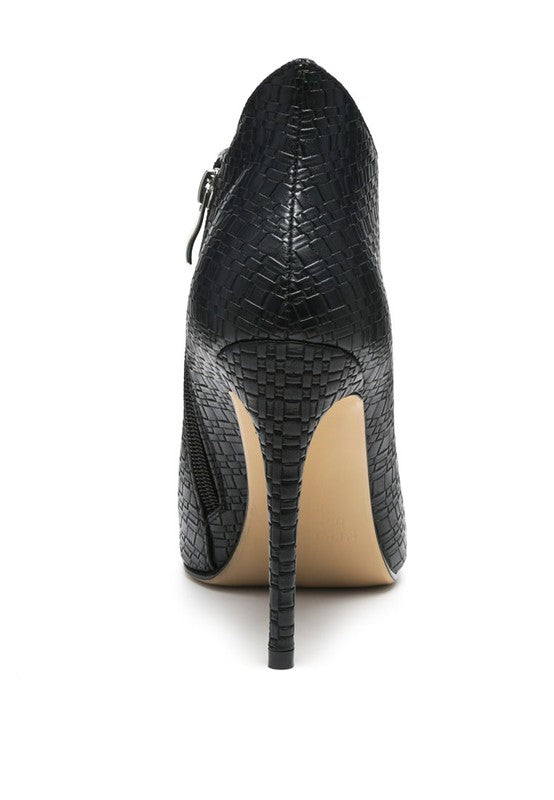 Lolita Woven Texture Stiletto Boot-Rag Company-[option4]-[option5]-[option6]-[option7]-[option8]-Shop-Boutique-Clothing-for-Women-Online
