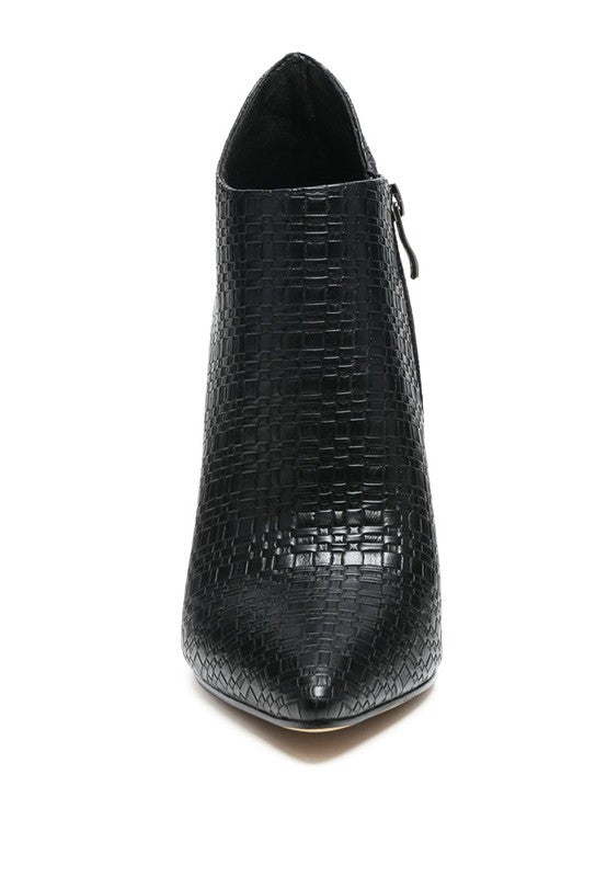 Lolita Woven Texture Stiletto Boot-Rag Company-[option4]-[option5]-[option6]-[option7]-[option8]-Shop-Boutique-Clothing-for-Women-Online