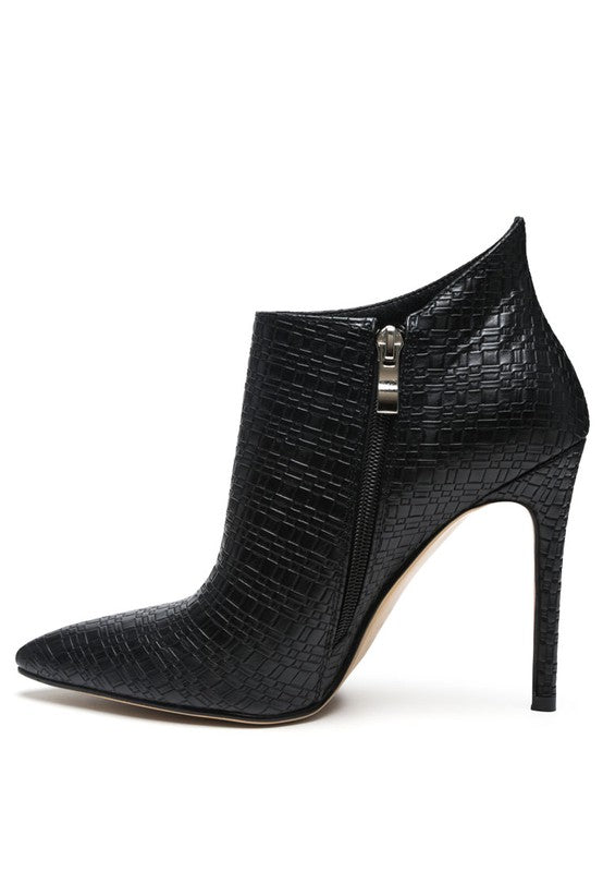 Lolita Woven Texture Stiletto Boot-Rag Company-[option4]-[option5]-[option6]-[option7]-[option8]-Shop-Boutique-Clothing-for-Women-Online