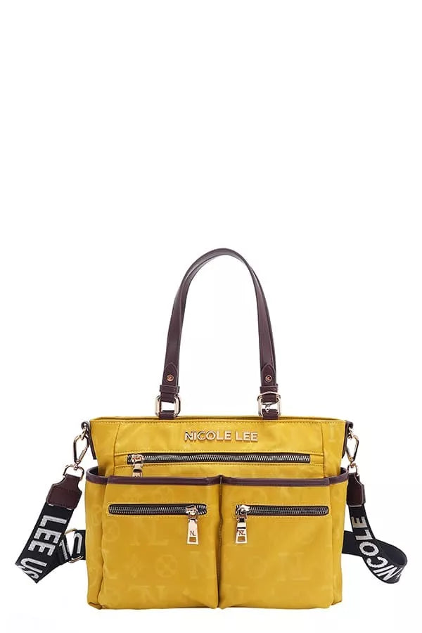Nicole Lee USA Multi-Compartment Convertible Tote Bag-Bags-Trendsi-YELLOW-One Size-[option4]-[option5]-[option6]-[option7]-[option8]-Shop-Boutique-Clothing-for-Women-Online