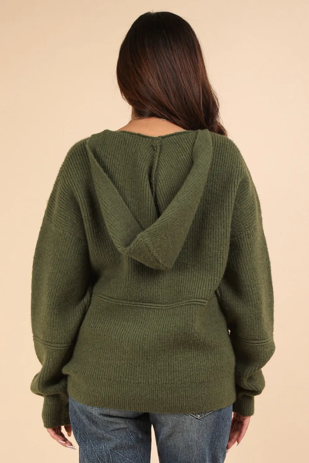 VERY J Seam Detail Drop Shoulder Hooded Sweater-sweater-Trendsi-[option4]-[option5]-[option6]-[option7]-[option8]-Shop-Boutique-Clothing-for-Women-Online